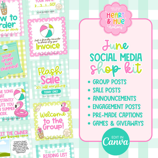 June Social Media Shop/Engagement Kit