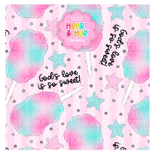God’s love is so sweet! - Seamless + PNG