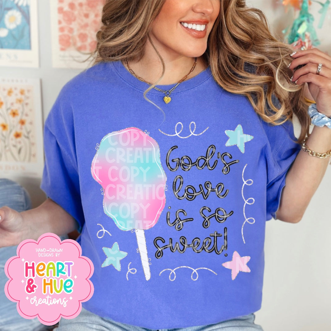God’s love is so sweet! - Seamless + PNG