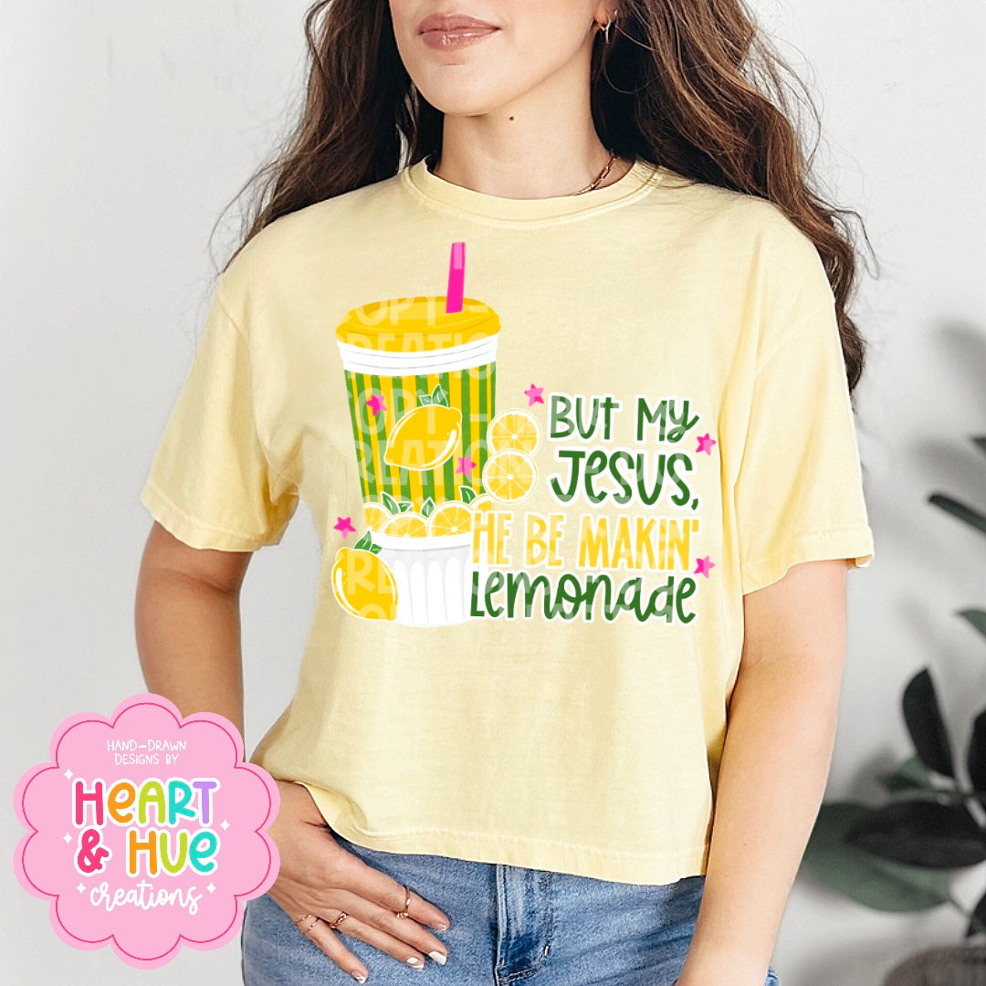 Jesus Makin’ Lemonade - Seamless + PNG - No Codes