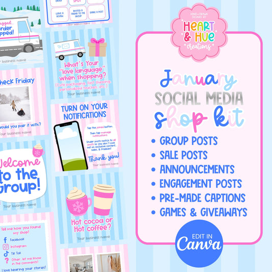 January Social Media Shop/Engagement Kit
