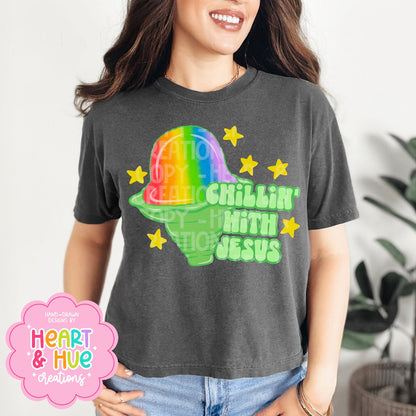 Chillin’ with Jesus - Seamless + PNG - No Codes
