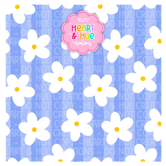 Periwinkle Daisies - FREEBIE