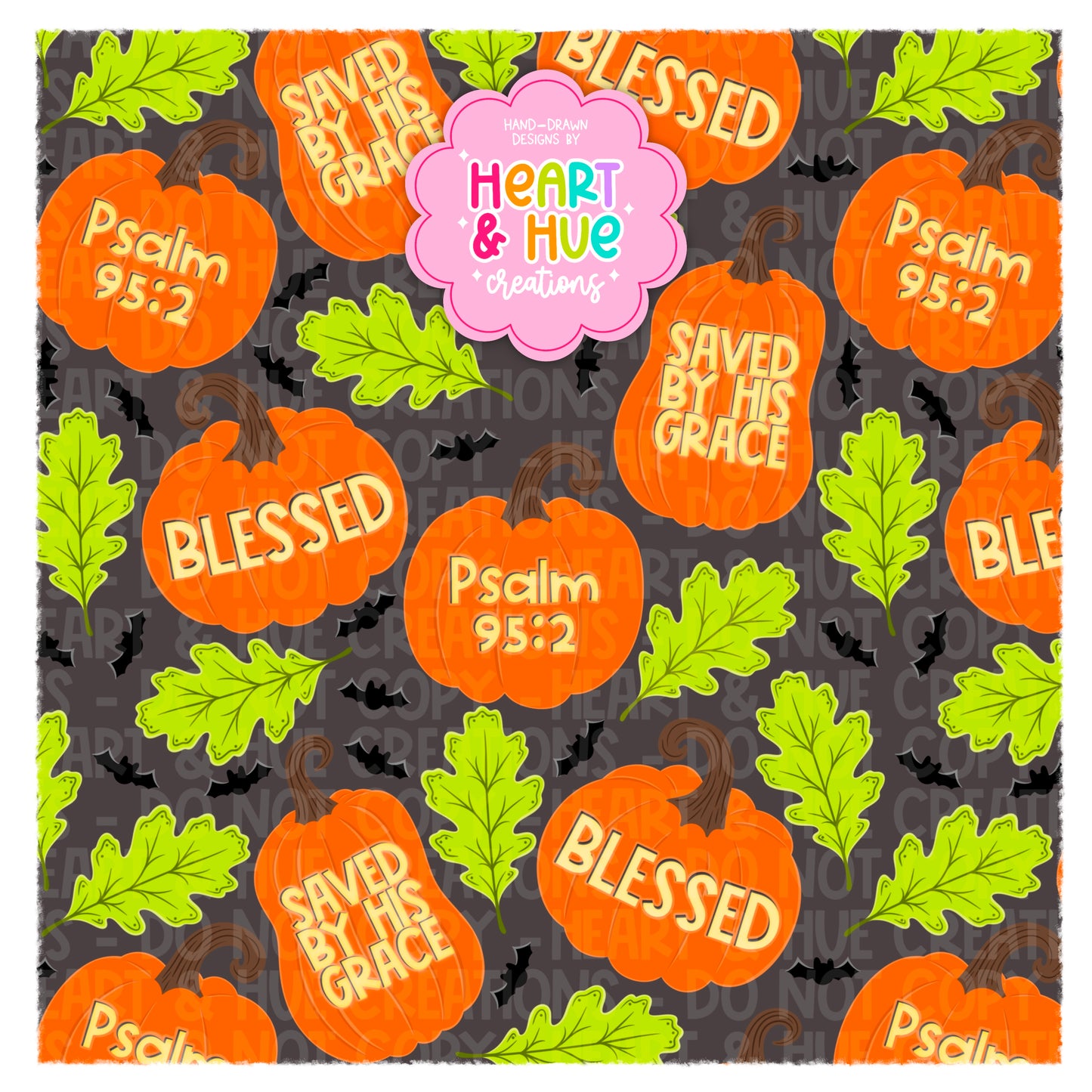 Faith Carved Pumpkins - Seamless