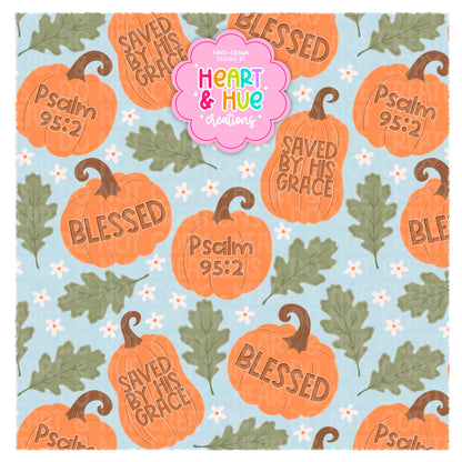 Faith Carved Pumpkins - Seamless