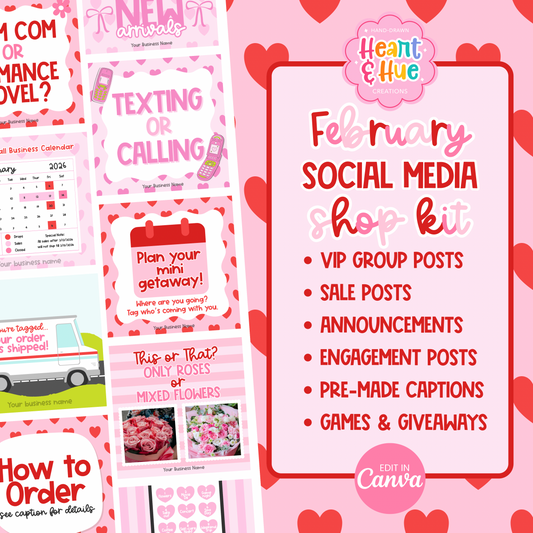 February Social Media Shop/Engagement Kit