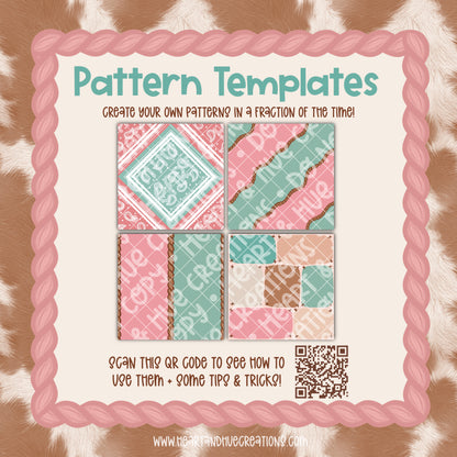 Procreate Western Vibes Pattern Kit -  Templates, Brushes & Stamps