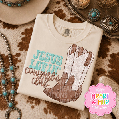 Jesus Lovin’ Cowgirl’s Club - Seamless + PNG