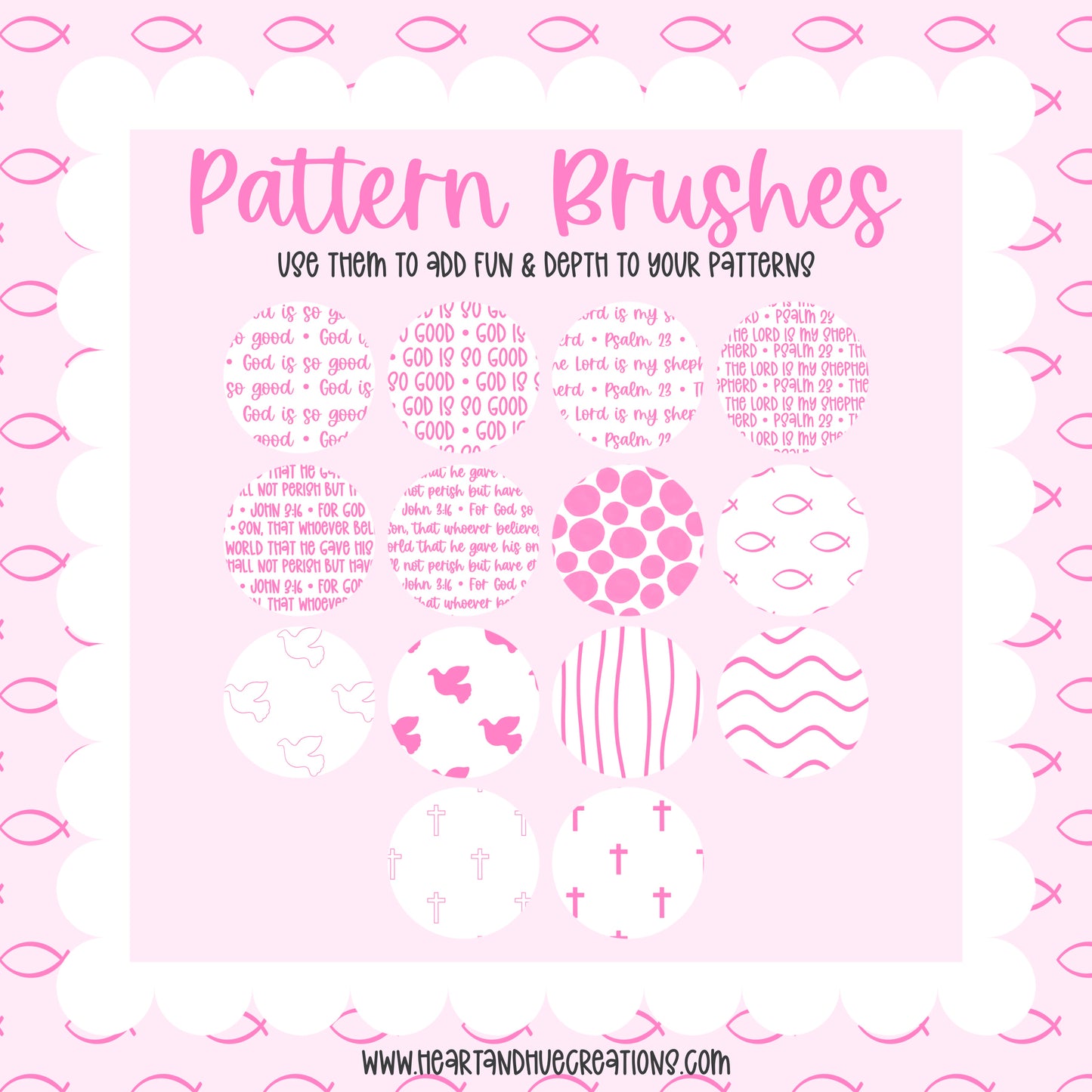 Procreate Faith-Based Pattern Brushes