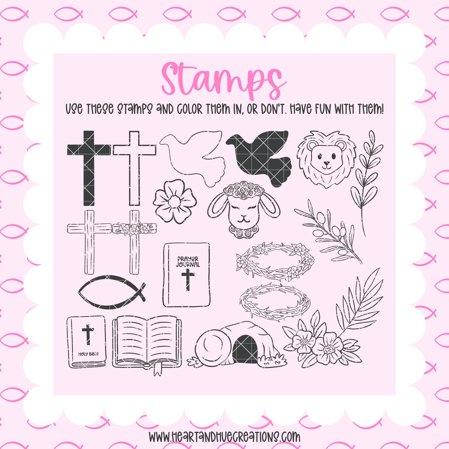 Procreate Faith-Based Stamps