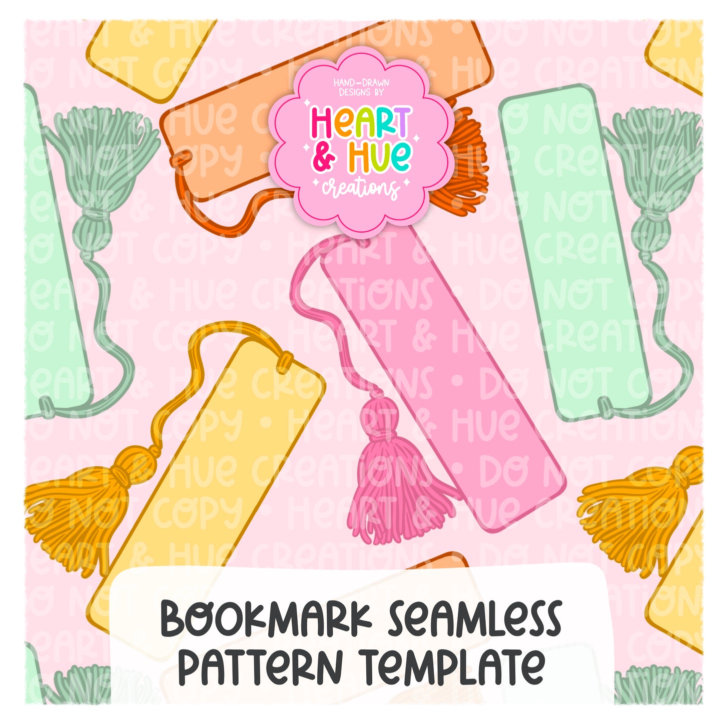 Procreate Bookish Seamless Template