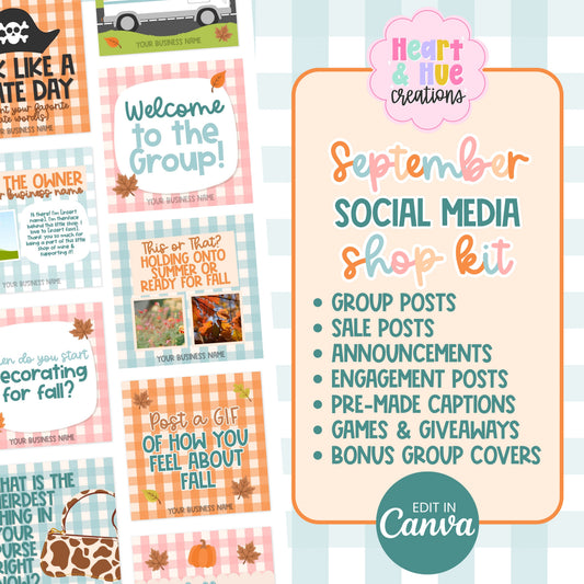 September Social Media Shop/Engagement Kit