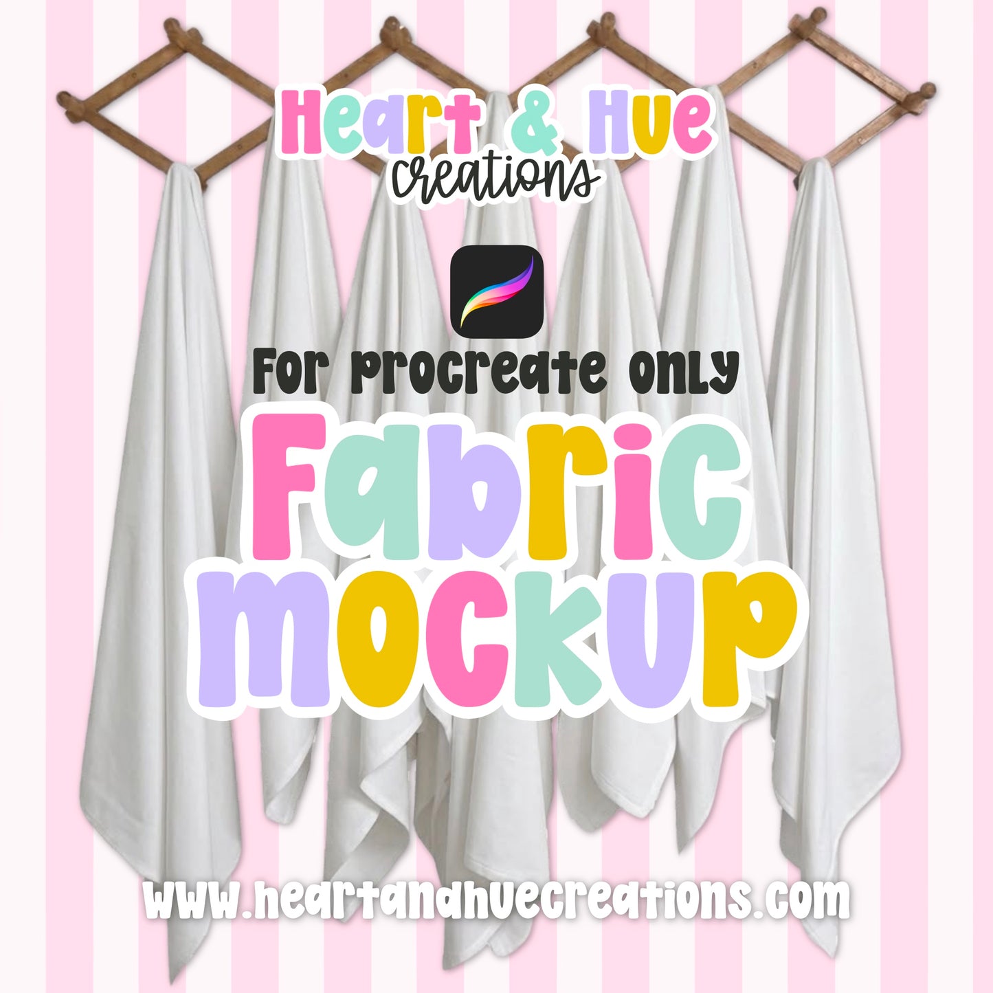 Procreate Mockup - Hanging Fabric