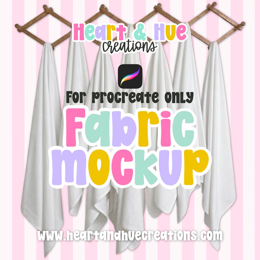 Procreate Mockup - Hanging Fabric