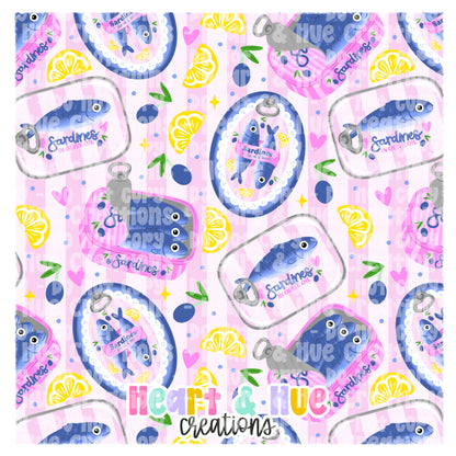 Sweet Sardines - Seamless + PNG
