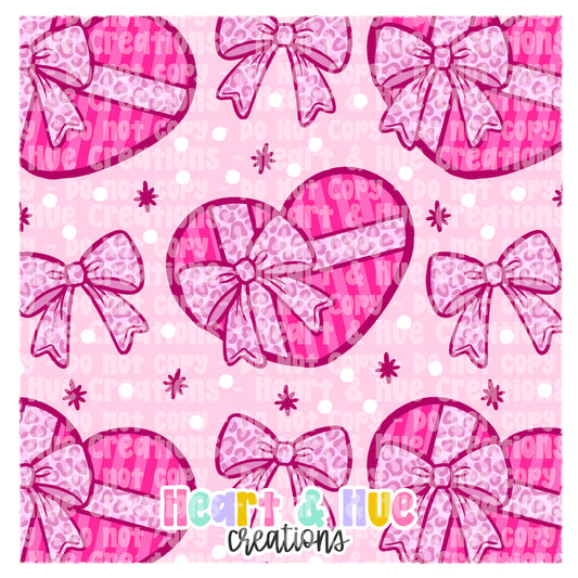 Box of Chocolates & Bows - Seamless