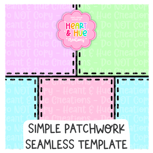 Simple Quilt Seamless Procreate Template