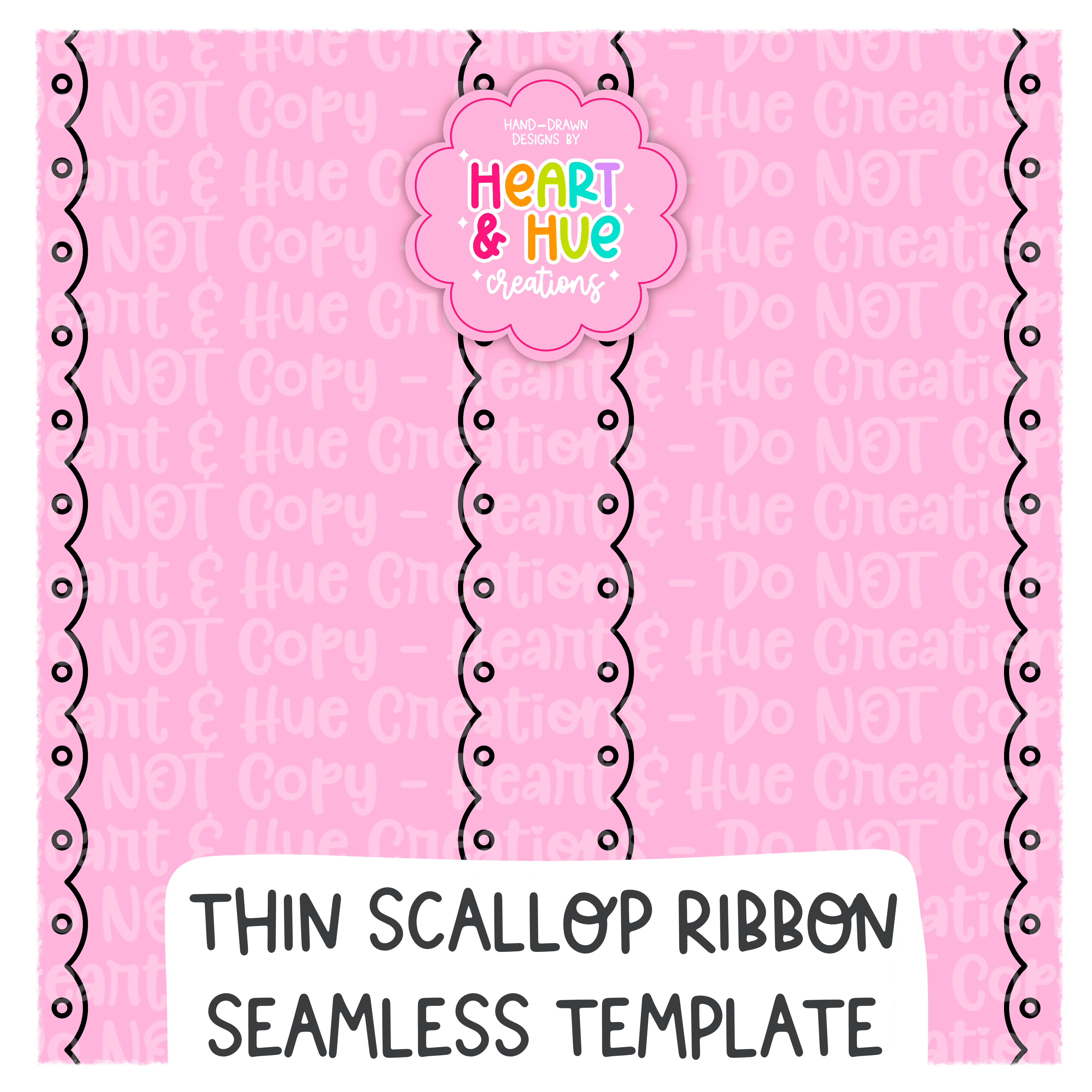 Thin Ribbon Seamless Procreate Template – Heart & Hue Creations
