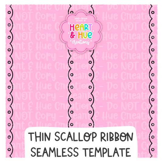 Thin Ribbon Seamless Procreate Template