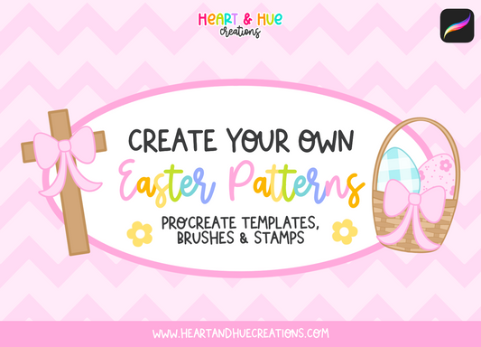 Procreate Easter Pattern Kit - Templates & Brushes