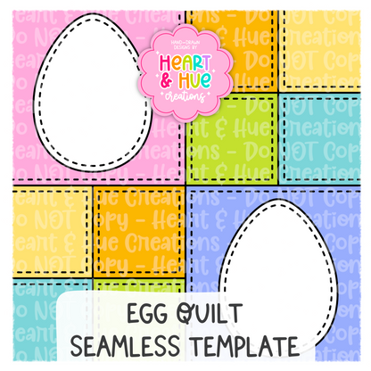 Egg Quilt Seamless Procreate Template