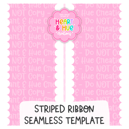 Striped Ribbon Seamless Procreate Template