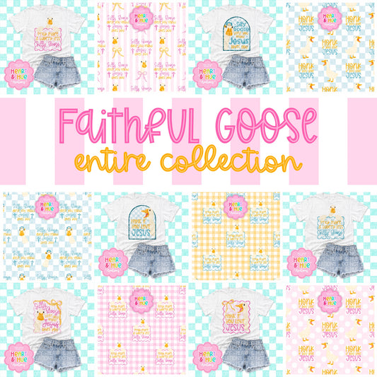 Faithful Goose Entire Collection - Faith Based - Seamless & PNGs