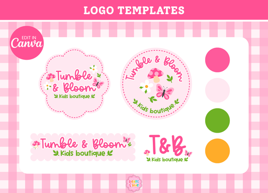 Bright Cottage-core Logo Templates