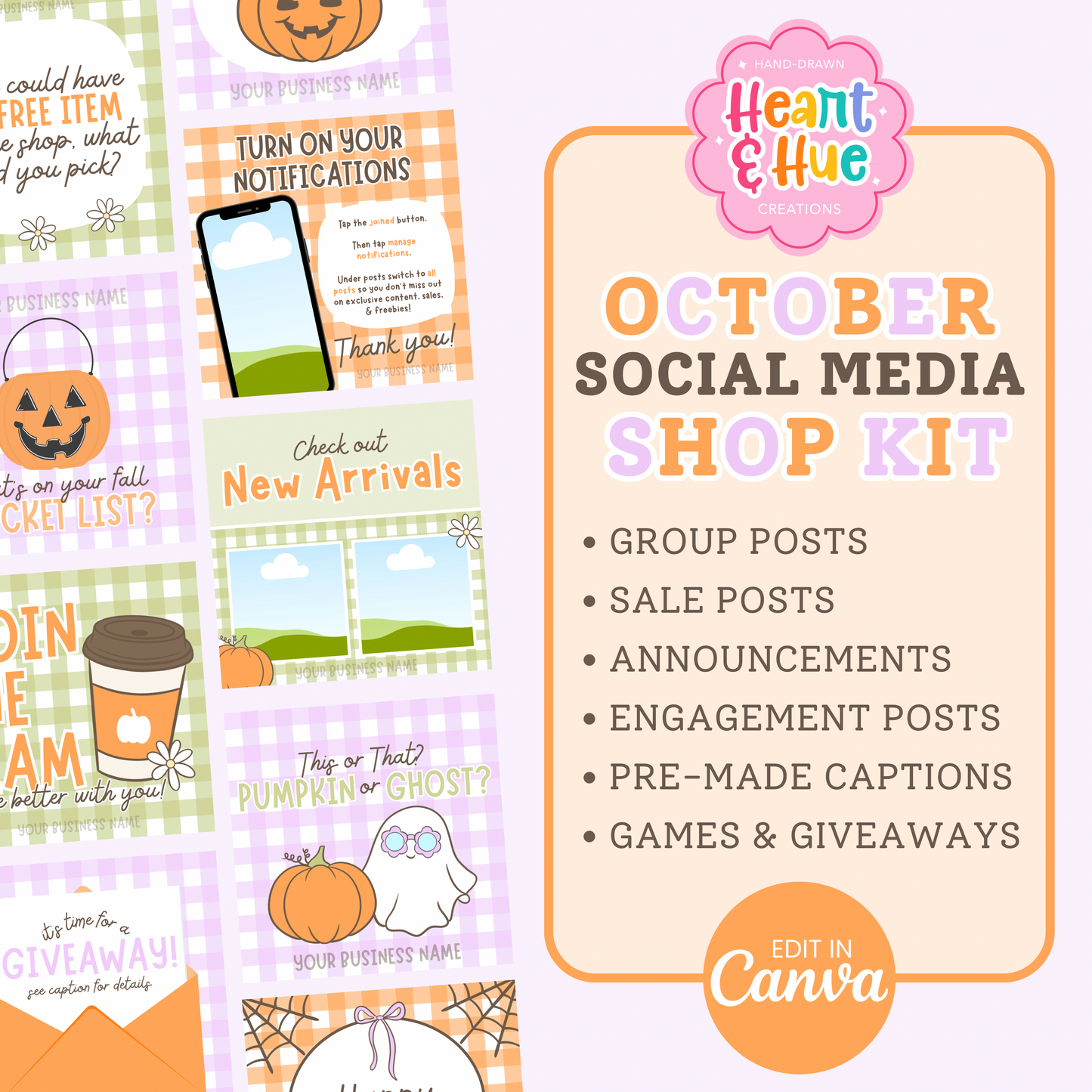 October Social Media/Group Kit