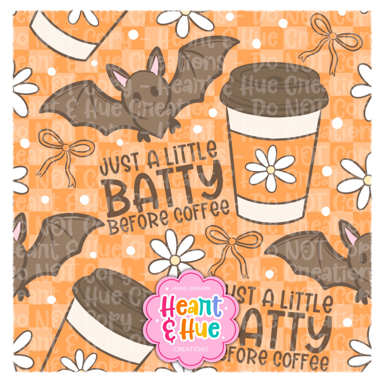 Batty Before Coffee Seamless