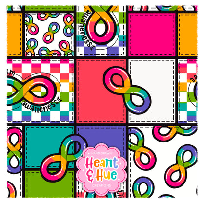 Autism Awareness Bundle - Seamless Files + PNGs