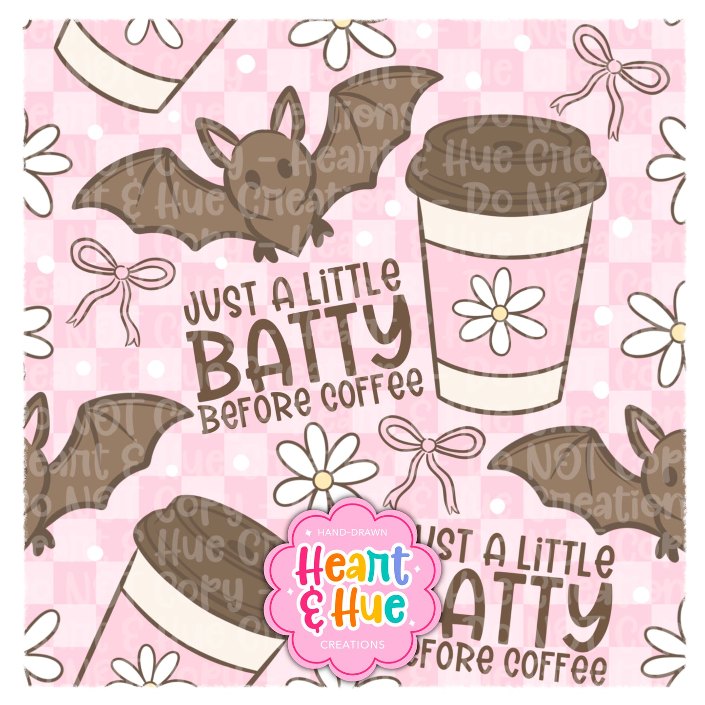 Batty Before Coffee Seamless