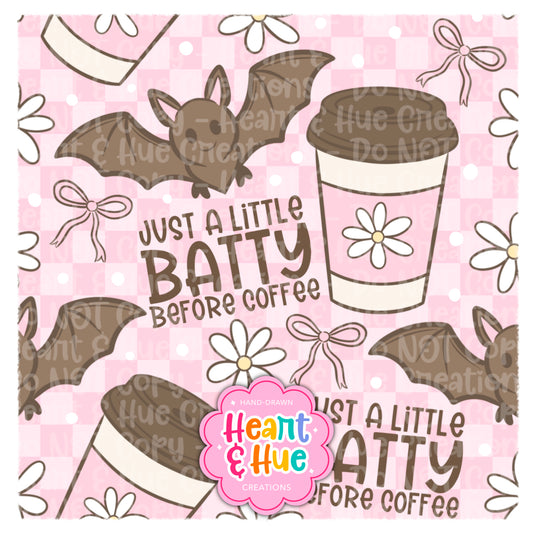 Batty Before Coffee Seamless