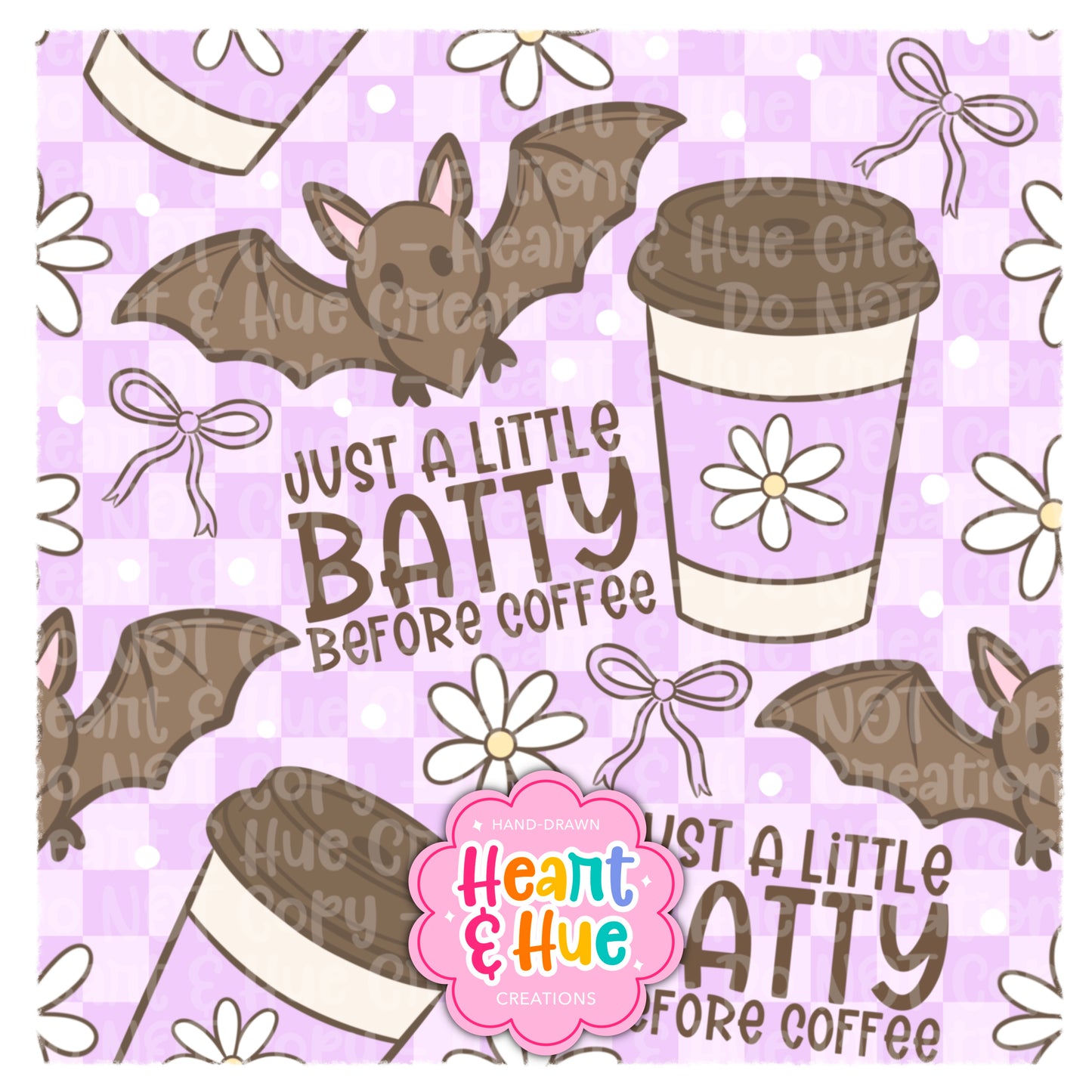 Batty Before Coffee Seamless