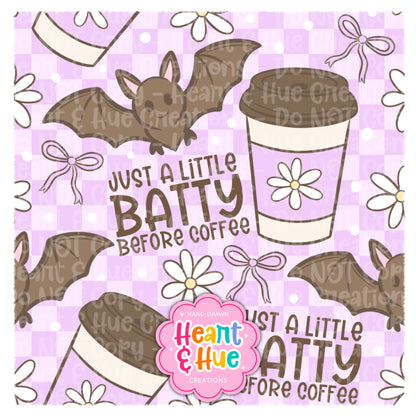 Batty Before Coffee Seamless