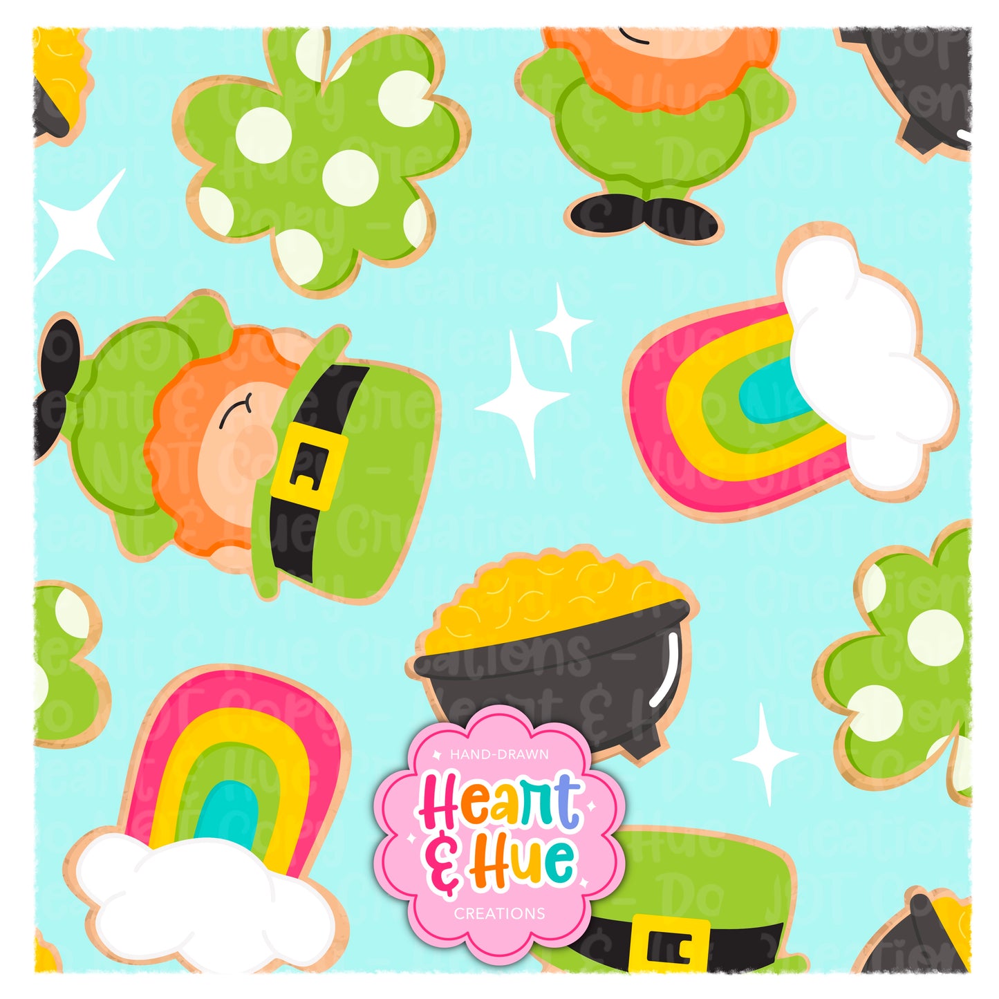 Saint Patrick Cookies Seamless
