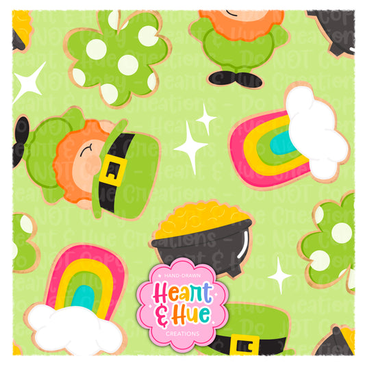 Saint Patrick Cookies Seamless