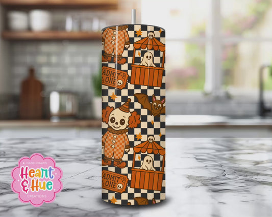 Spooky Carnival 20oz Tumber Wrap PNG